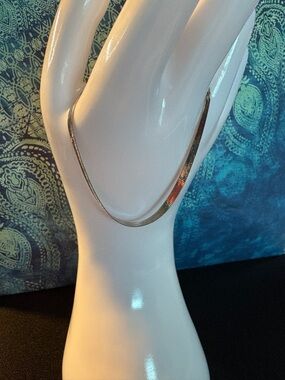 Classic Silver Herringbone Bracelet